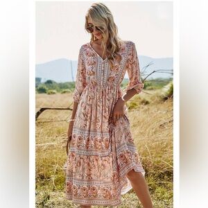 Boho Spring Maxi Dress